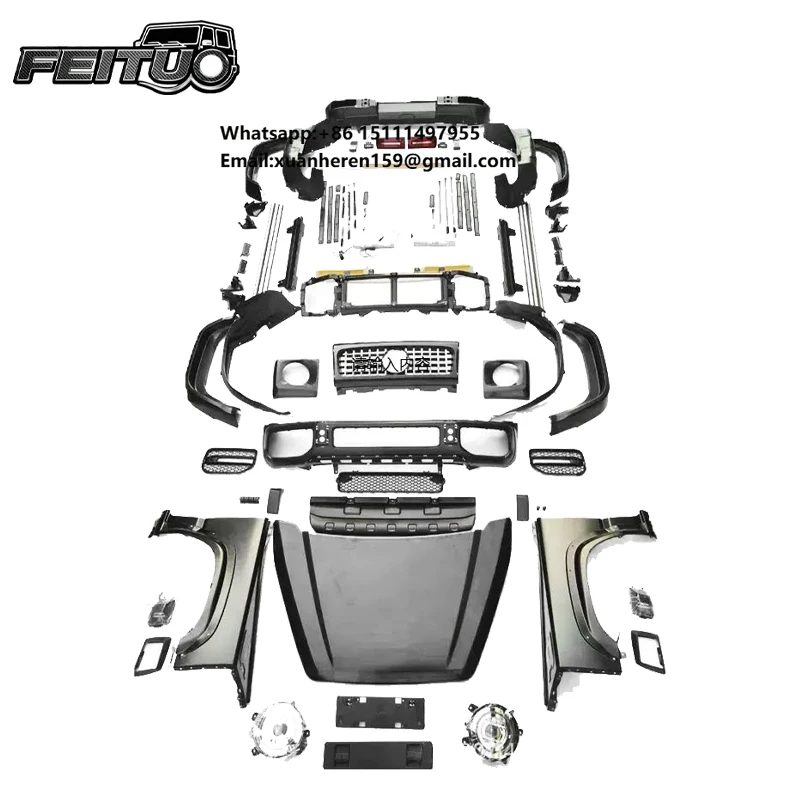 FEITUO Factory Auto Bodykit for Suzuki Jimny JB74 Modificado a Estilo BBS Front Bumper Front Grille Hood HeadLamp Fender