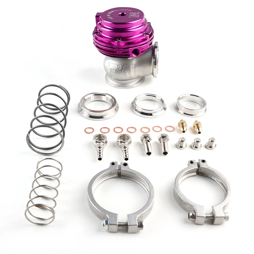 With Logo 38mm Wastegate Aluminum Top Steel V-band External Waste Gate for Supercharge Turbo Manifold 14PSI