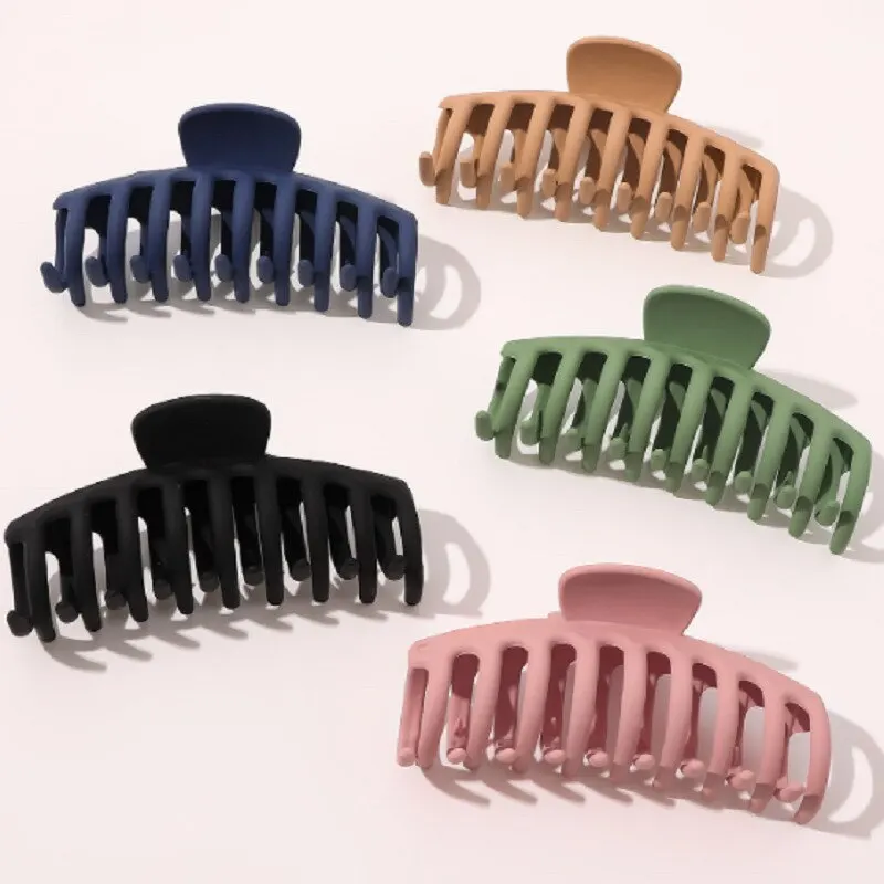 5pcs Large Bath Hair Grab Clip Hair Clip Female Makeup Clip Headdress Korea Large Size Top Clip