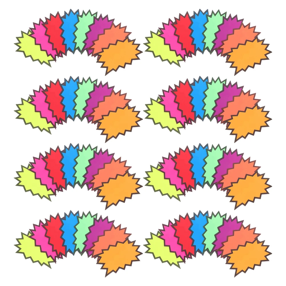 

Fluorescent Price Stickers Bright Colorful Neon Tags Promotion Sale Labels Water Oil Resistant Reusable Retail for Retail