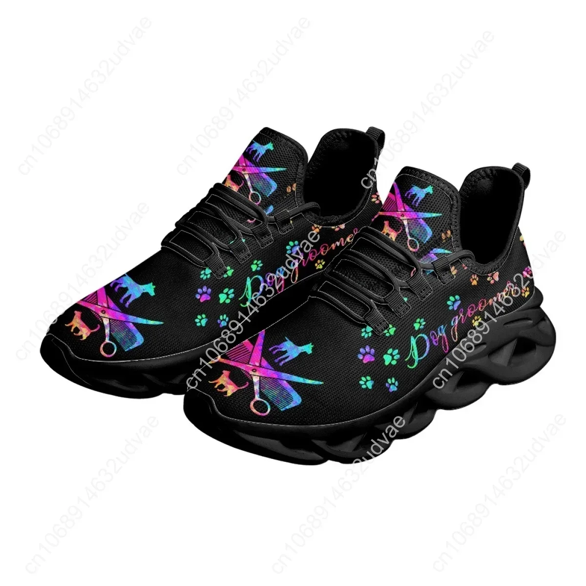 Fashion Dog Groomer Sneakers Pet Barber Stylist Design Brand Shoes Breathable Non-Slip Sneakers Zapatos Planos 2023
