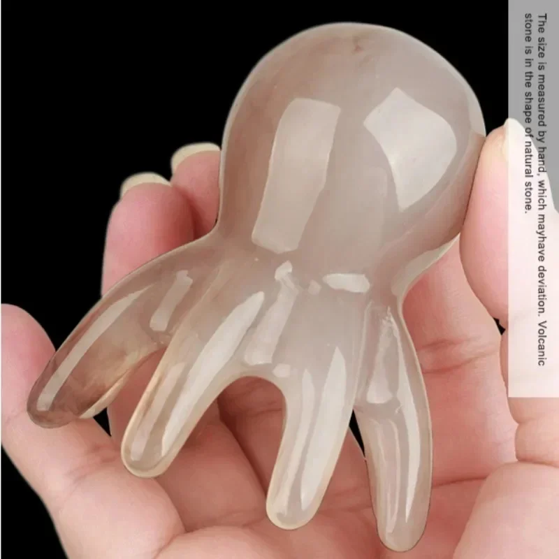 Resin Octopus Massage Comb Head Meridian Scraping Scalp Massage Brush Acupuncture SPA Gua Sha Massage Comb Fatigue Relief Massag view 5
