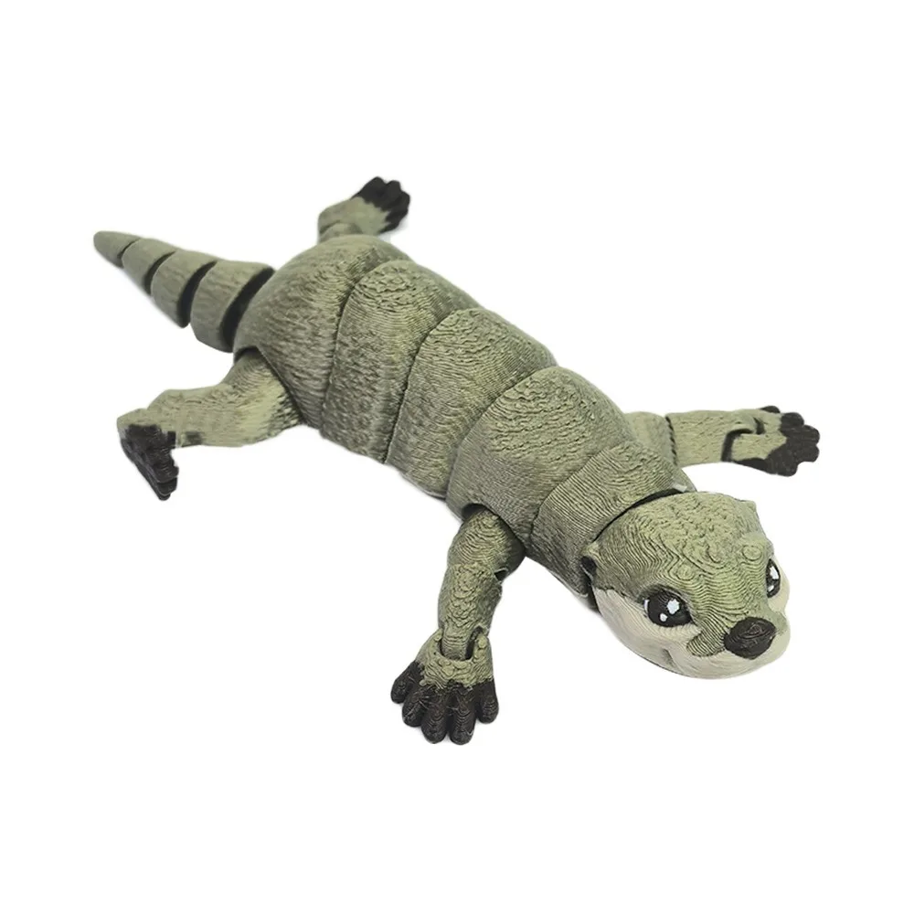

Creative Design 3D Printed Otter Cute Style Multi-jointed PLA Otter Model Toy Movable PLA Mini Otter Doll Creative Display