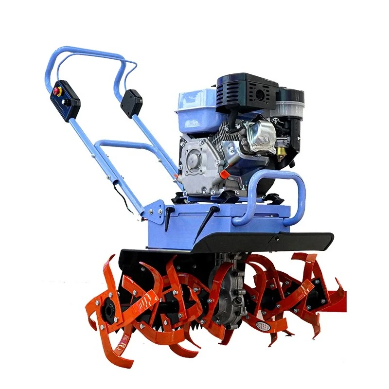 Agriculture Agriculture Compact gardens use miniature electric tillers