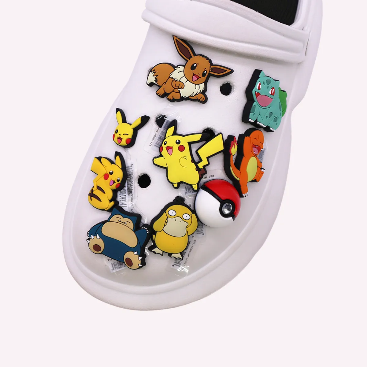 MINISO 1 Pcs Pokemon Pikachu Shoe Charms for Clog Pin Sandals Buckle Decorations PVC Cartoon Shoes Accessories for Friends Gifts image 3
