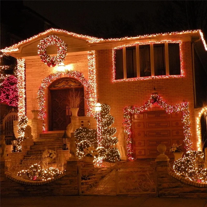 

LED String Lights Holiday Led Christmas Lights Outdoor 100M 50M 30M 20M 10M Decoration For Party Holiday Wedding Garland