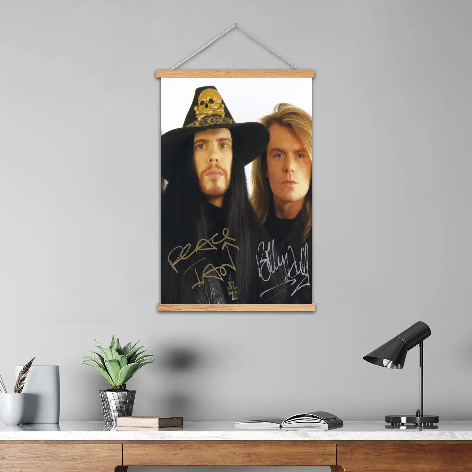 Ian Astbury Framed Wall Painting Canvas Art Poster, Wall Art  Modern Family Bedroom Decor Posters,Decorative painting