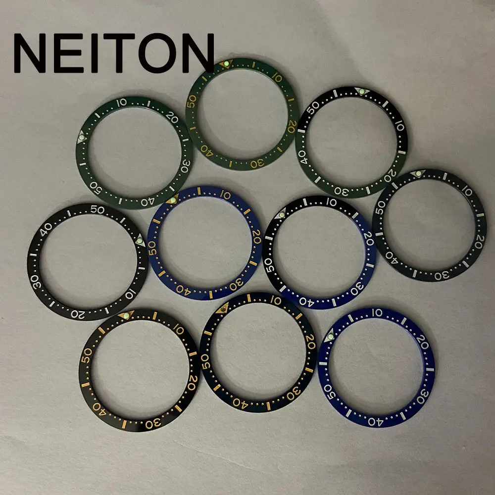 NEITON 34mm Ceramic Bezel Insert For 36mm Mens Watch Watches Replace Accessories Watch Face Watch Bezel Inserts Different