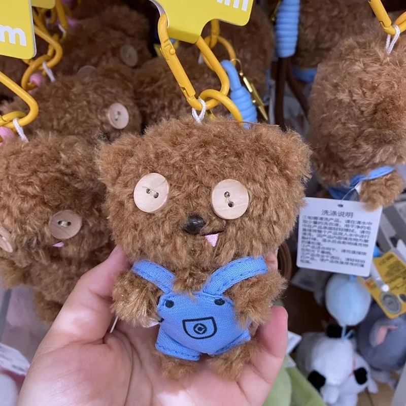 Ours de dessin animé en peluche, poupée pendentif, sac à dos, porte-clés, cadeau décoratif pour anniversaire d'enfants, Animal en peluche doux à collectionner