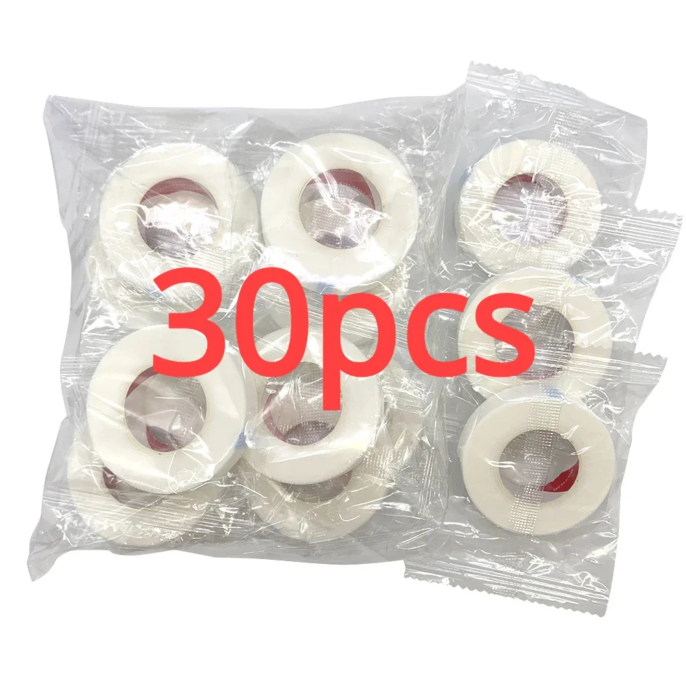 30 Rolls Eyelash Tape 9M Eyelash Extension Paper Tape Wholesale Breathable Non-woven Cloth Adhesive Patches Under Eye Pad