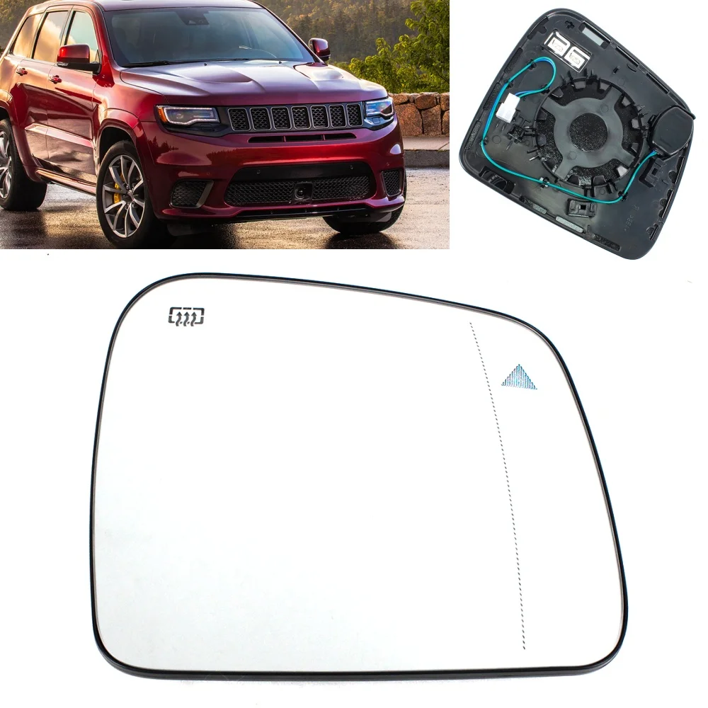 Right Side blind spot Mirror Glass for Jeep Grand Cherokee/ Dodge Durango 2011 2012 2013 2014 2015 2016 2017 2018 2019 2020 2021