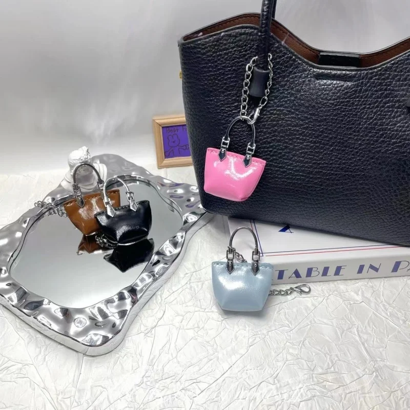 

Mini Gorgeous Bag Pendant Cute Handbag Ornament Leather Creative Car Key Chain Gift Charm Hanging Decoration