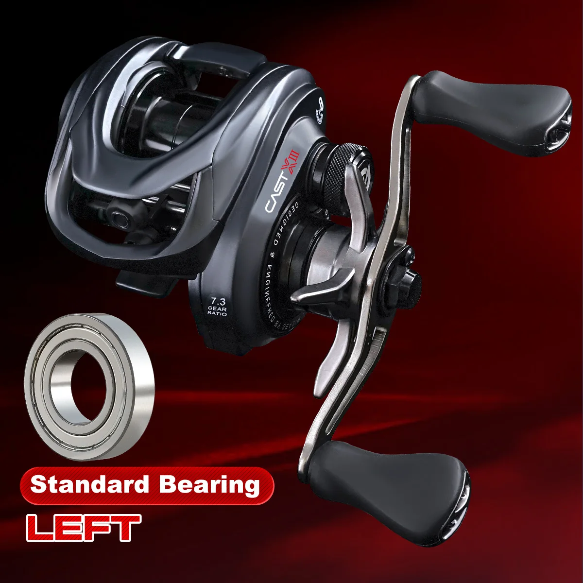 Seasar CAST-X3 中華ベイトリール SEASIR CAST-X3 ベイトキャスティングリール 超長距離キャスト 120m+