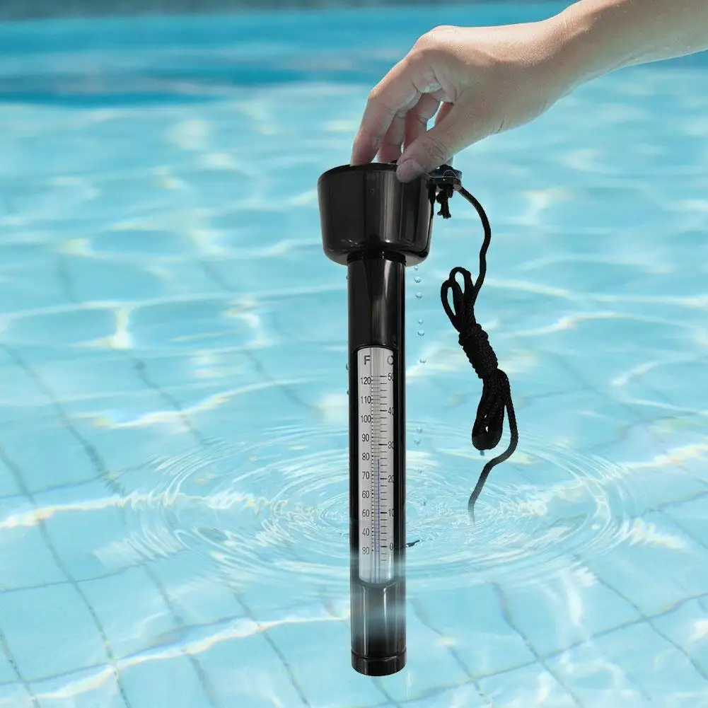 1/2 Stück Wasserdichter Schwimmender Pool-Thermometer, Temperaturmessgerät für Außen- und Innen-Schwimmbäder, Spas und Whirlpools – Detail 9