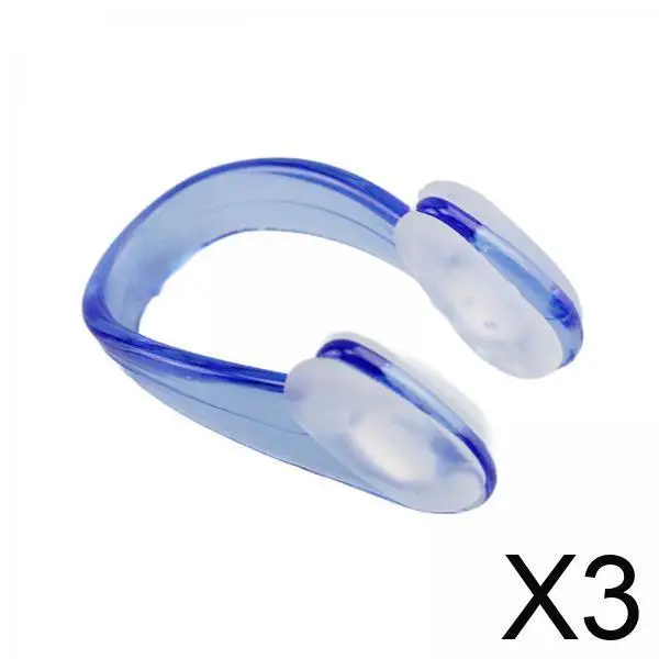 

3 пробки для носа для плавания, зажим для носа, портативные практичные пробки для носа, защита для носа для женщин и мужчин, тренировка по дайвингу для начинающих