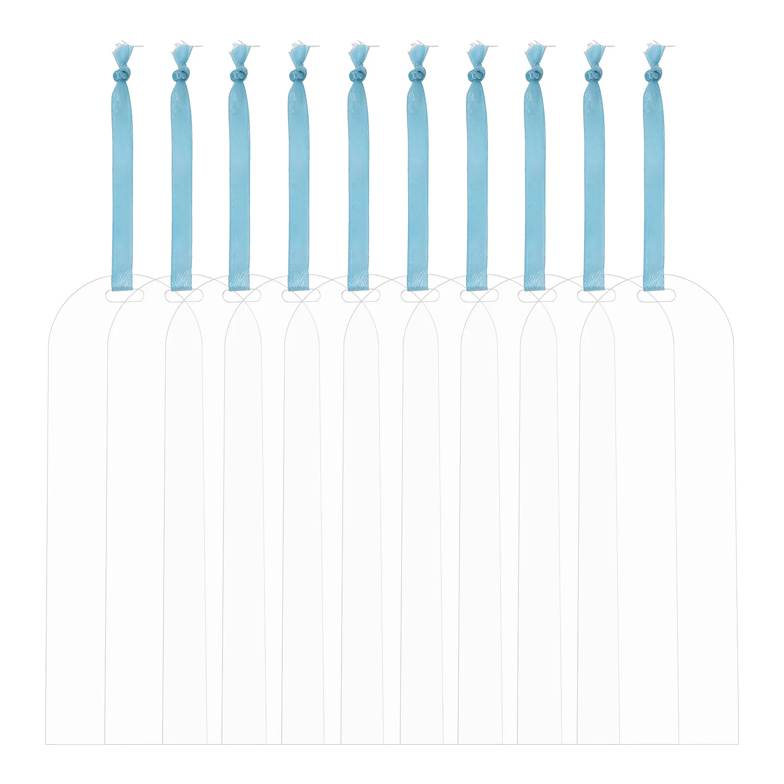 

10Pcs Acrylic Bookmarks Blank Lightweight Reading Page Markers DIY Book Label Gifts for Readers Study Accessories