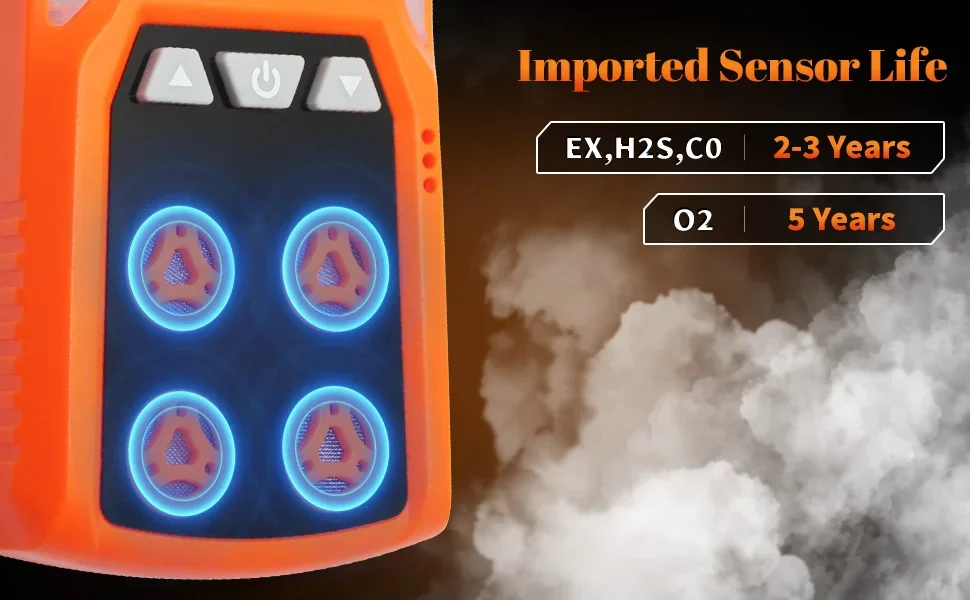AIKESI ADKS-4 4 Gas Detector Alarm Combustible Gas Detector Carbon Monoxide Alarm Oxygen Meter Gas Leakage Detector