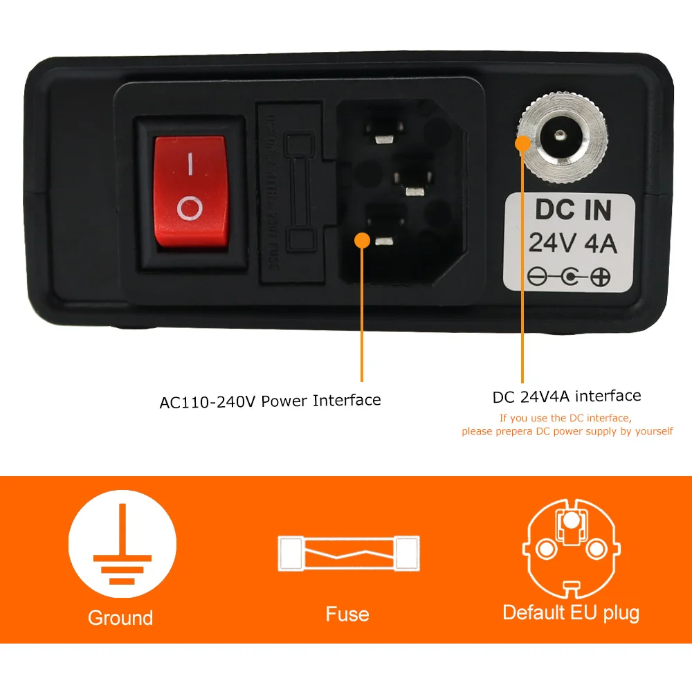 OLED T12-Q19 Soldering Station Electronic compatible AC/DC power with T12-P9 plastic handle and T12 iron  tips