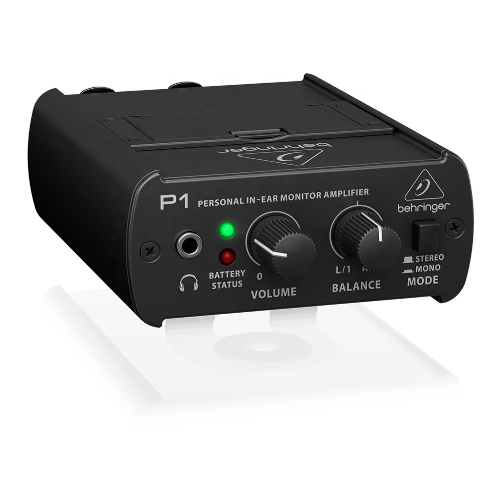 Behringer Powerplay P1 Personal Stage Sound Equipment 2-Channel In-Ear Monitor Amplifier With Volume Control