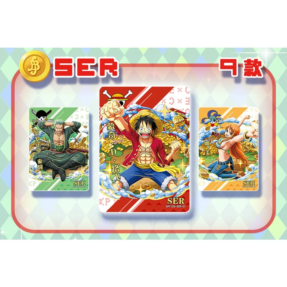 Anime ONE PIECE Game Collection Card for Kid Classic Popular Anime The Fish Men Island Chapter Wanted Poster Card Festival Gift