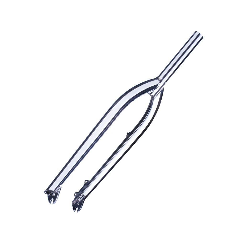 AliExpress NONE Funsea Bike Accessories 29" Steel Rigid Fork MTB Parts with Disc Brake Mount Mountain Bikes Chrome for Upgrade