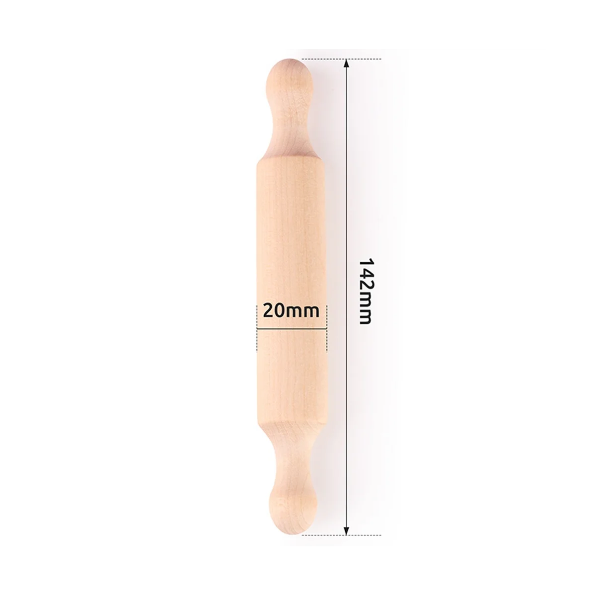 Mini rouleau à pâtisserie pour travaux manuels, petit rouleau à pâte en bois pour enfants dans la cuisine, plaque de cuisson en bois à plusieurs niveaux, 20 pièces