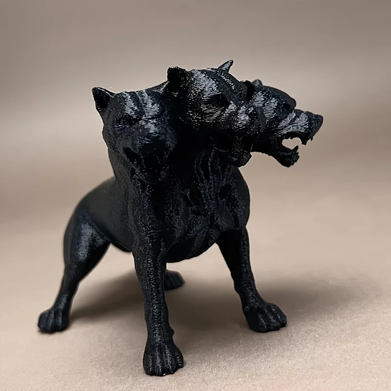 تمثال سيربيروس قوطي مطبوع ثلاثي الأبعاد. لهجة ديكور مثالية لسيارتك أو حفلة منزلية أو غرفة، وهدية مثالية.