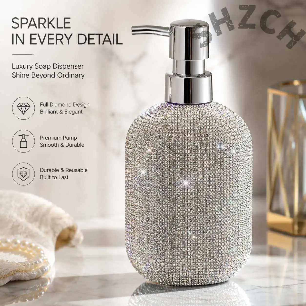 Reusable Empty Gel Dispenser Bottle for Shampoo, Shower Gel, or Soap – Sleek Bathroom Accessory