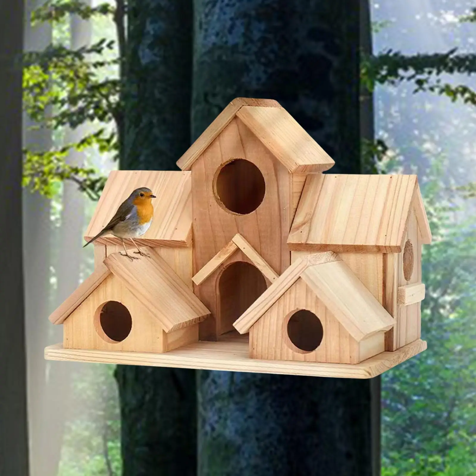 Wood Bird House Hum… - image