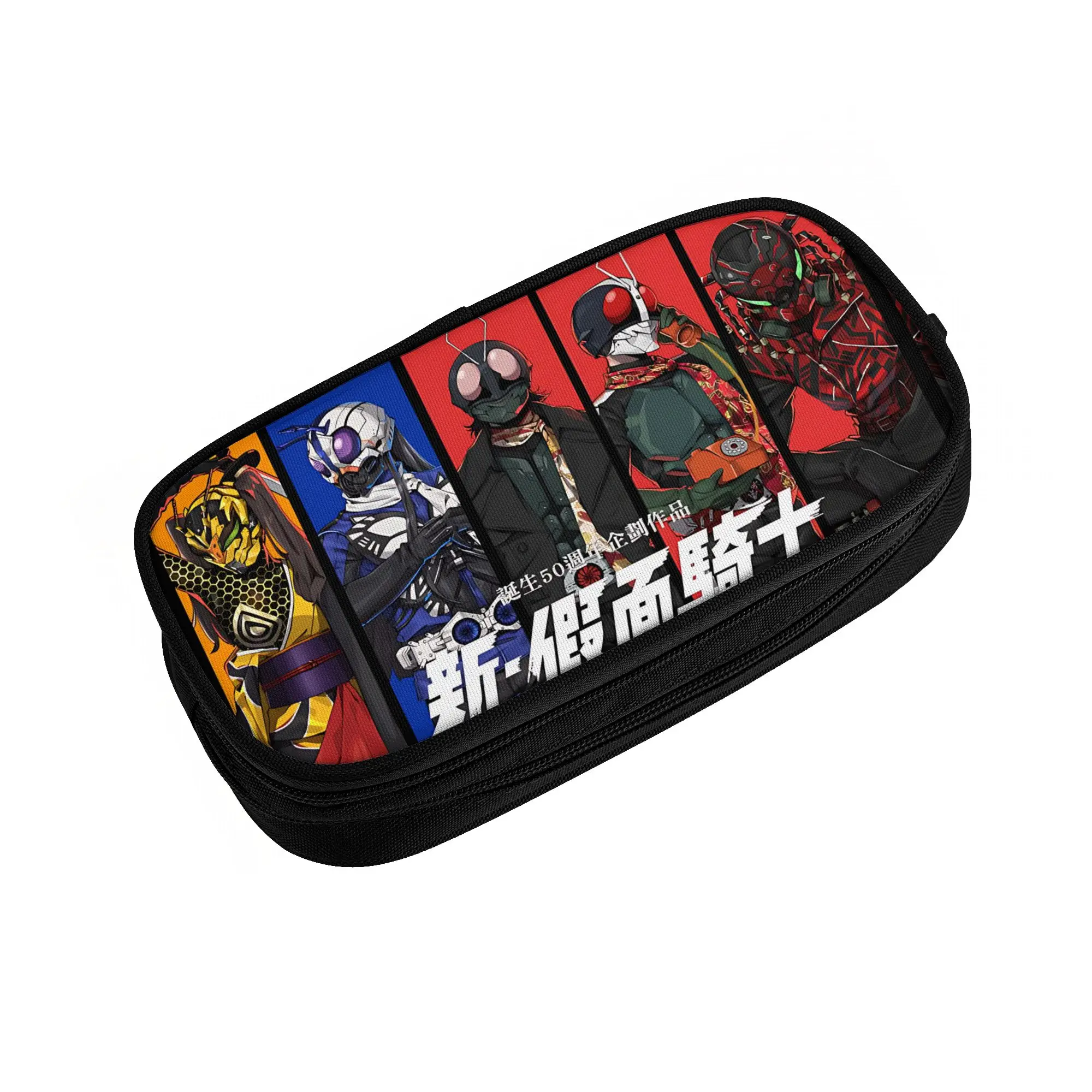 Large Capacity Bags for Child Cartoon Kamen Rider  Handheld Study Bag for Boys Gilrs Kids