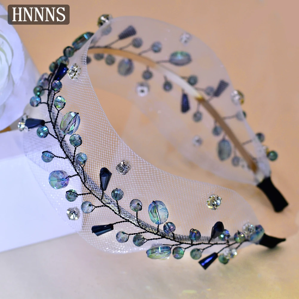 TOPQUEEN بسيط العروس الدانتيل حجر الراين الزفاف عقال اليدوية المألوف المرأة اليومية مأدبة تاريخ حزب أغطية الرأس YXA55