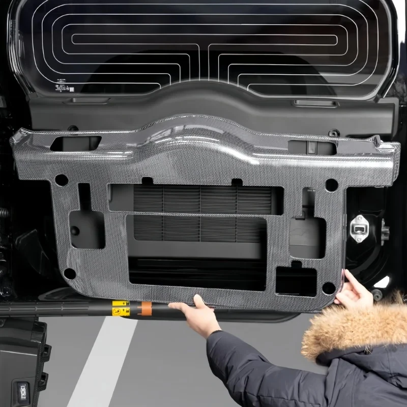 

Car Tailgate Anti-kick Plate Fit for Jetour Traveller T2 2023-2025 Car Tailgate Carbon Fiber Pattern Protective Car Accessories