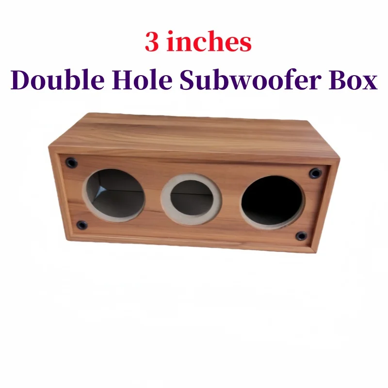 

Double Hole 3-inch Center Speaker Empty Box,DIY Speaker Housing,Subwoofer Box,1Piece Mid-bass Sound Box,Customizable Hole Size