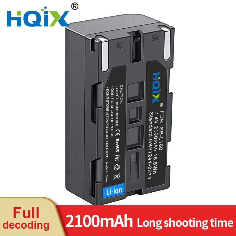 HQIX for Samsung VP-L850 L900 SCD55 M50 M51 M52 M53 M54 W60 W61 W63 W70 W71 W75 W80 W87 W90 W97 Camera SB-L160 Charger Battery