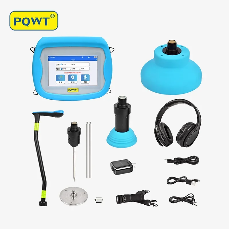 New PQWT-BT20 Underground Pipes Leak Detection Device Metal Pipe Plastic Pipeline Acoustic Water Leak Detector