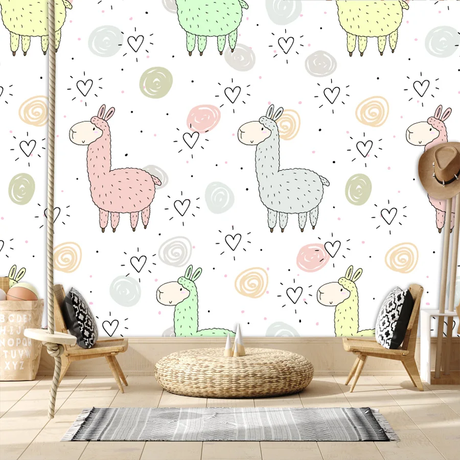 

Современные, легко наносимые обои, домашний декор для гостиной, детской спальни, воздушный шар с животными, покрытие для мебели