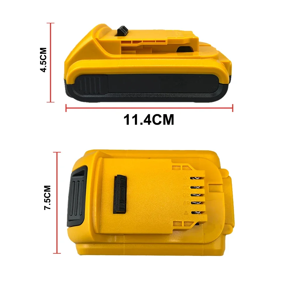 สำหรับ DeWalt 18โวลต์ DCB200 20โวลต์3000/4000/5000มิลลิเธียมเปลี่ยนแบตเตอรี่ DCB184 DCB200 DCB182 DCB180 DCB181 DCB182