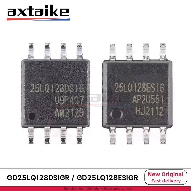 

5PCS 25LQ128DSIG 25LQ128ESIG SOP-8 GD25LQ128DSIGR GD25LQ128ESIGR GD25LQ128D 1.8V 128Mbit SPI Dual and Quad Serial Flash SMD IC