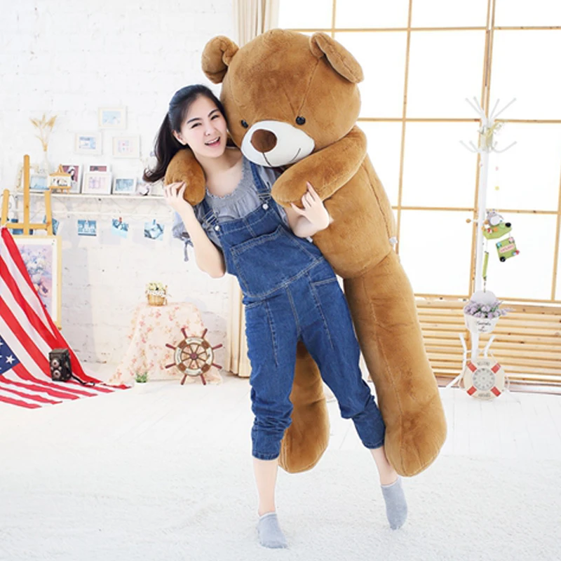 

Big Human Size Filled Teddy Bear Giant Kids Doll Soft Pillow Plush Toy Stuffed Animal Cute Home Decoration Child Gift for Girls