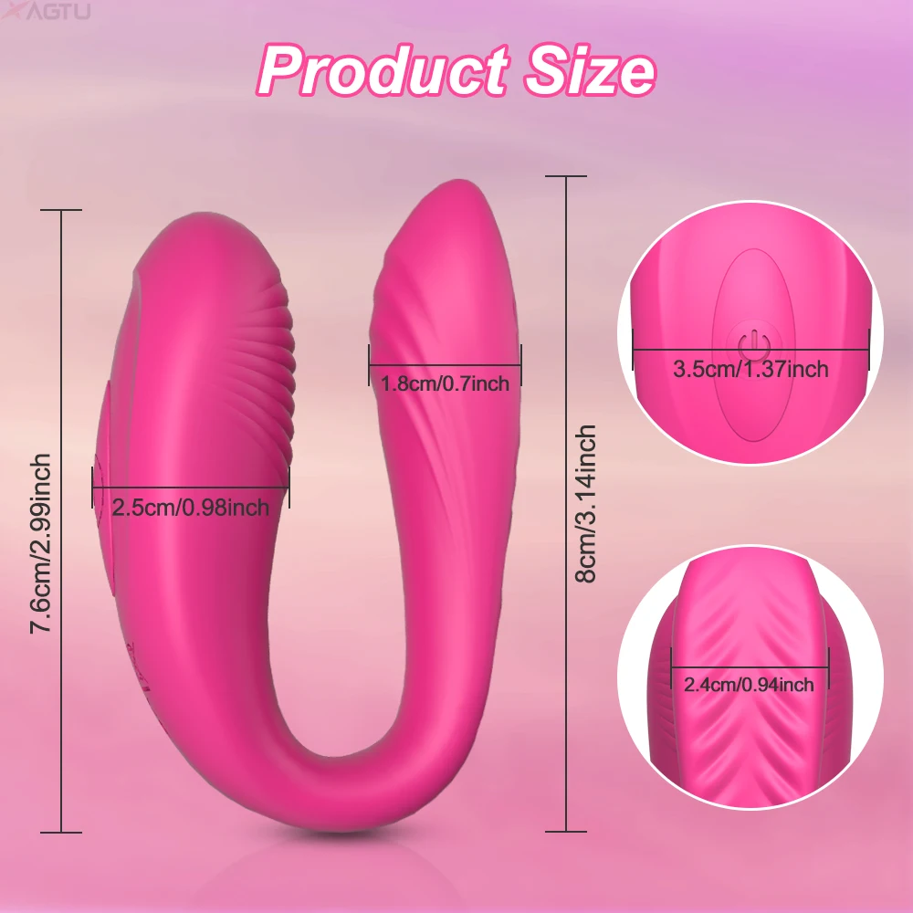 Vibrador de Controle Bluetooth para Mulheres, Estimulador do Clitóris, Ponto G Feminino, Massagem Vibratória Dupla Wearable, Brinquedos Sexuais Adultos, Controle APP