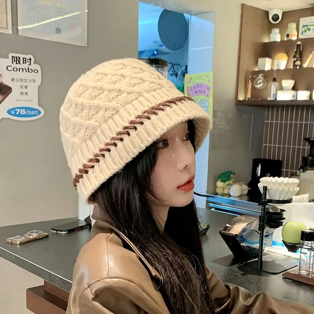 الموضة البوهيمي نمط محبوك قبعة صغيرة الجوف خارج رقيقة الكروشيه البلوز قبعة الكورية تنفس الشتاء نسج قبعة في الهواء الطلق