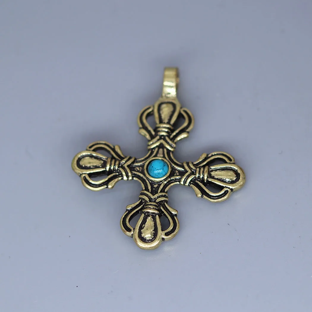 3Pcs/lot Norse Cross Viking Cross Norse Charm Pendant For DIY Necklace Earrings Handmade Jewelry Making