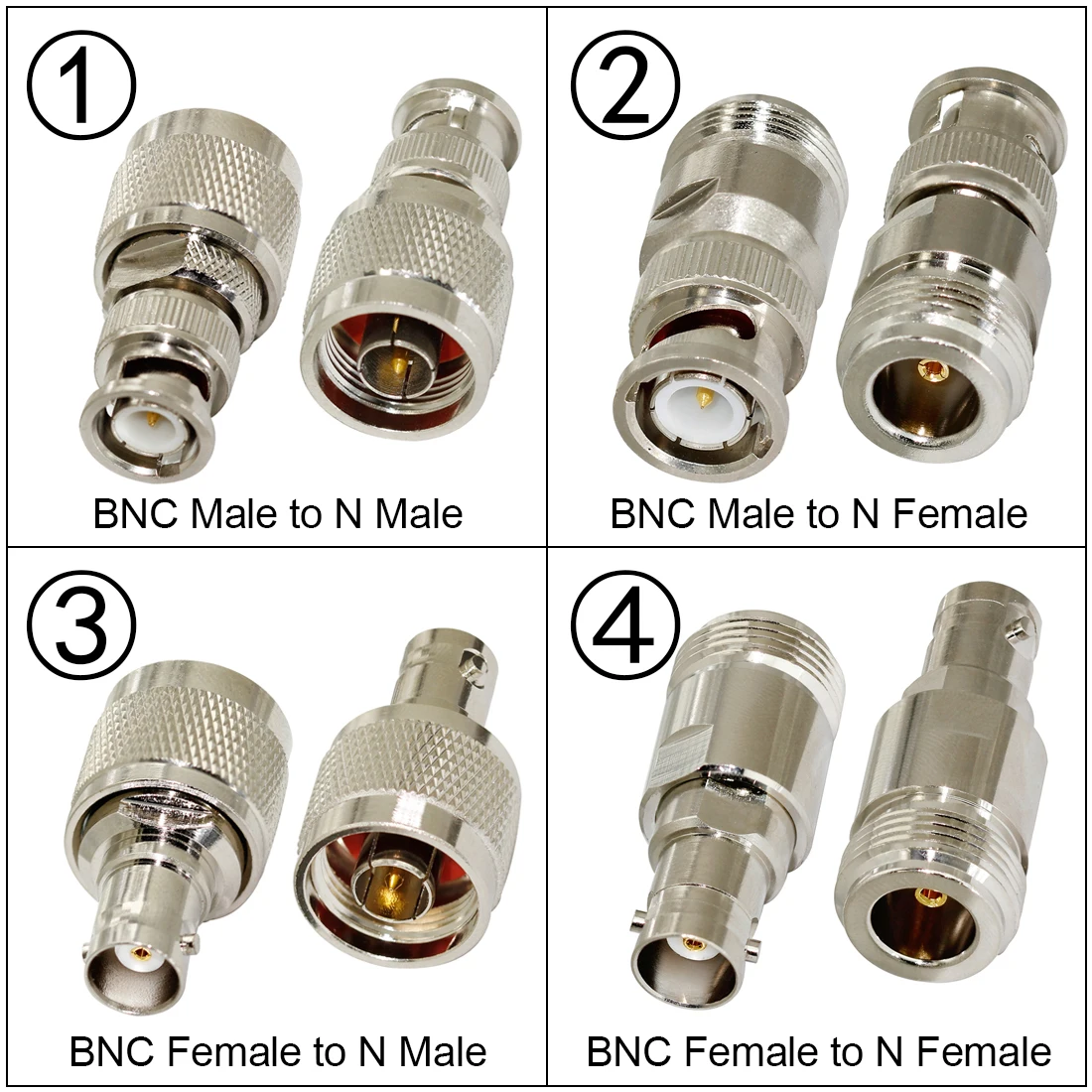 

1pc N Type Male Female to Connector BNC Plug Jack RF Coaxial Adapter Convertor Straight Angle Wholesale Price New