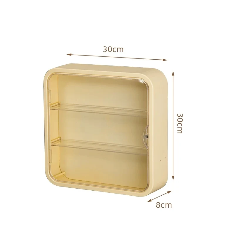 Wall Mount Showcase Clear Acrylic Blind Box Figures 3 Layers Toy Display Case Figures Display Stand Dust Proof Doll Storage Box