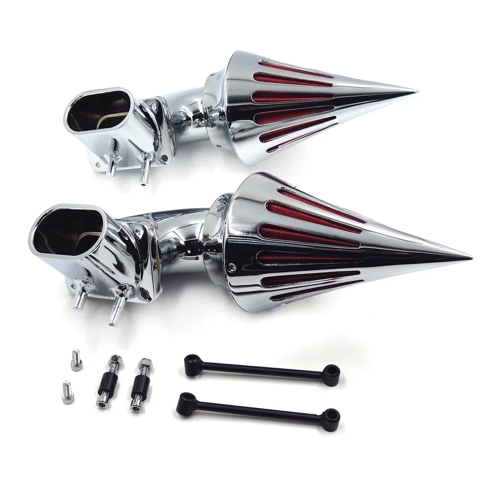 Cone Spike Air Cleaner Kit Intake Filter for Suzuki Boulevard M109 All Year Chrome Motorcycle Accessories