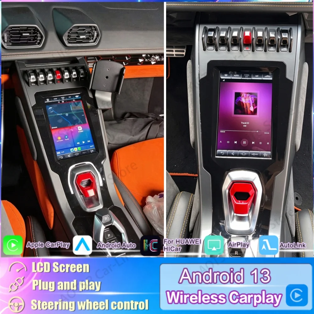 10.4 Inch Qualcomm 8-core For Lamborghini Huracan 2014~2018 Android Car Radio GPS Automotive Multimedia Stereo player Head Unit