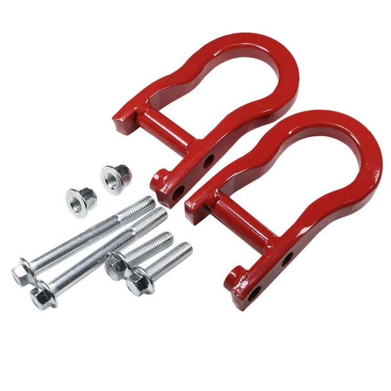 Red Tow Hooks Kit For Chevrolet Silverado 1500 GMC Sierra 1500 84192871 Accessories