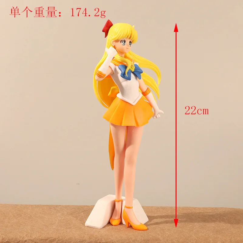Sailor Moon Figure Models Of Anime Cartoon Sailor Jupiter Sailor Venus Gift For Toy  Kid Charm Gift Hobby Toy - view 4