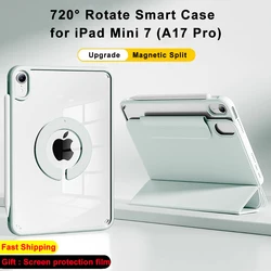 Magnetic Case For iPad Mini A17 Pro 2024 Tablet Case for iPad Mini 7 8.3 inch Smart Folding Mini 6 Folio Cover