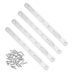 Heavy Duty 10 Inch Repair Fixing Bracket 8 Hole Stainless Steel Flat Mending Plate Flat Bars Straight Brace Brackets